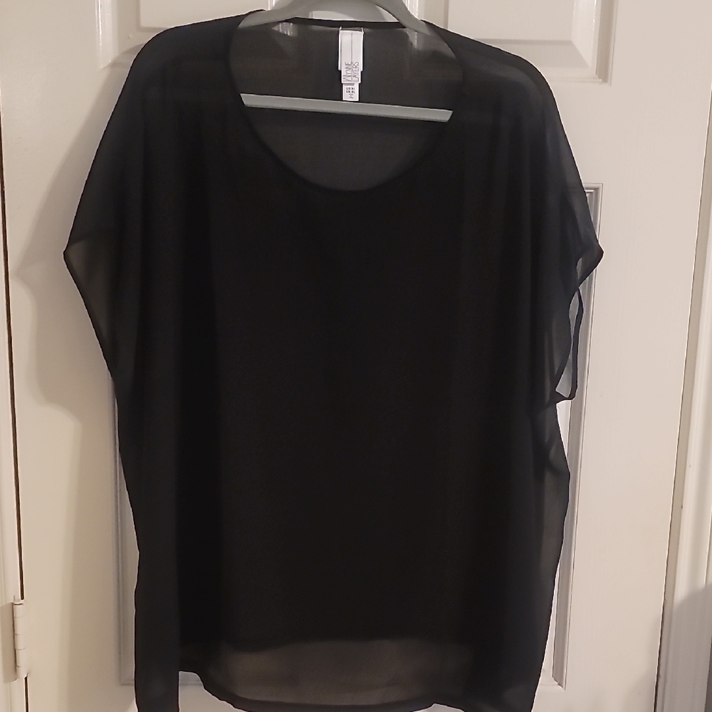 Sheer Black Blouse